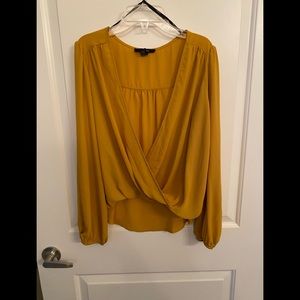 Forever 21 Mustard Blouse